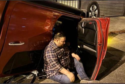 A mediados de mayo, el diputado Julio Portillo sufrió un aparatoso accidente, en la zona 1 capitalina. (Foto: Fabricio Alonzo)