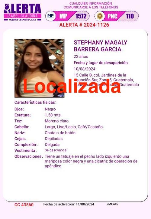 desaparecida, stephany magaly barrera garcía, discoteca, guatemala