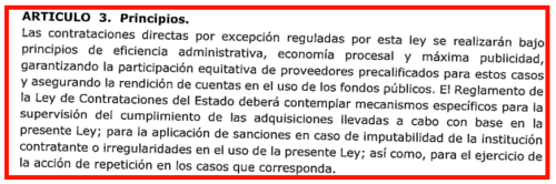 Fuente: Iniciativa de ley para la atención inmediata de emergencias, urgencias e imprevistos