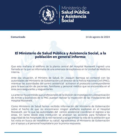 (Foto: Ministerio de Salud Pública y Asistencia Social) 