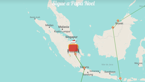 El recorrido de Santa Claus por el mundo puede seguirse en vivo. (Foto: captura de video/Santa Tracker)