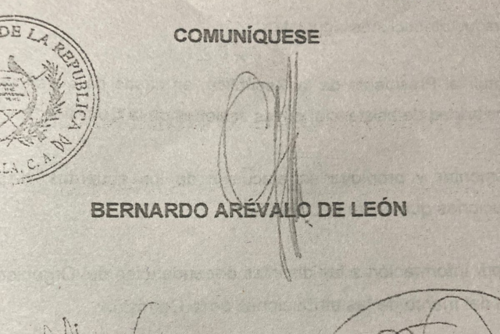 Firma, Bernardo Arévalo, análisis, personalidad