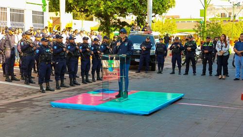 Isel Súñiga, alcaldesa de Ayutla, indicó que buscan brindar seguridad a sus ciudadanos y que el proceso para esto no ha sido fácil. (Foto: Municipalidad de Ayutla)