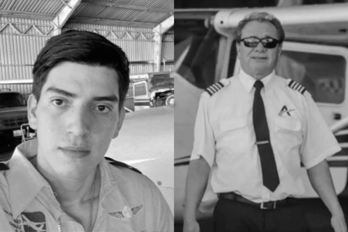 Ellos eran los dos tripulantes de una aeronave que se precipitó a tierra el pasado lunes. (Foto: redes sociales)
