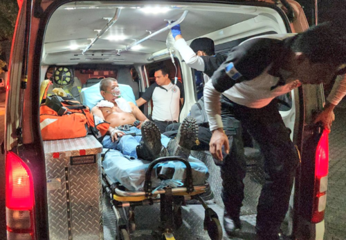 Ataque Armado en Calzada la Paz Deja un Herido  (Foto: Bomberos Voluntarios)