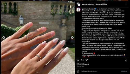 Publicación de instagram Gianmarco Tamberi (Foto: Vía Instagram @gianmarcotamberi)