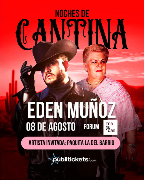 Eden Muñoz y Paquita la del barrio darán un show en el país. (Foto: Publitickets)