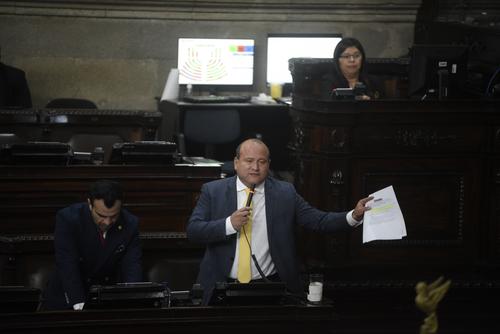 Cristian Álvarez, jefe de la bancada CREO, criticó que se privilegiara la iniciativa de ampliación presupuestaria y no otras que se presentaron antes en la Dirección Legislativa. (Foto: Wilder López)