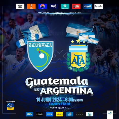 Guatemala enfrentará a Argentina el viernes 14 de junio. (Foto: Fedefut)