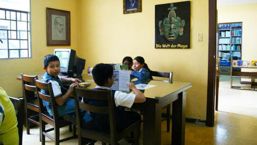 Biblioteca, libros, almacenar, favorito, lectura, Guatemala