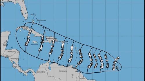 Esta es la trayectoria del huracán Berly. Actualmente no representa peligro para Guatemala. (Foto: Centro Nacional de Huracanes)