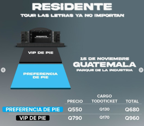 Residente, Guatemala, Concierto, Todoticket, Parque de la Industria