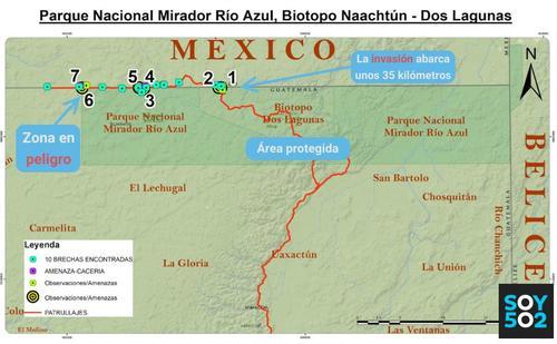 mapa-el-mirador-danta-area-protegida-invasion-narcotrafico-guatemala