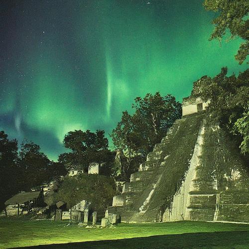 ¿Auroras boreales en Petén? (Foto: RRSS)