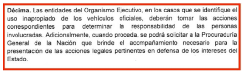 Fuente: Circular 2-2024 de la Presidencia de la República