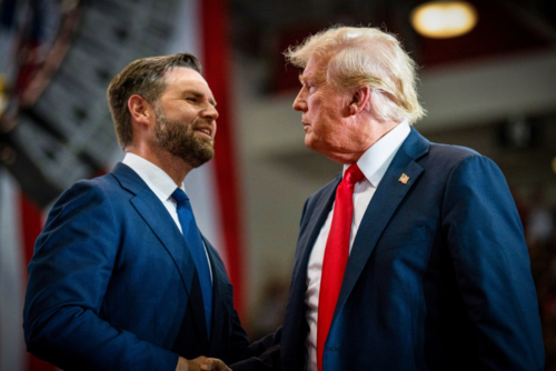 J.D Vance junto a Donald Trump (Foto: Getty Images)