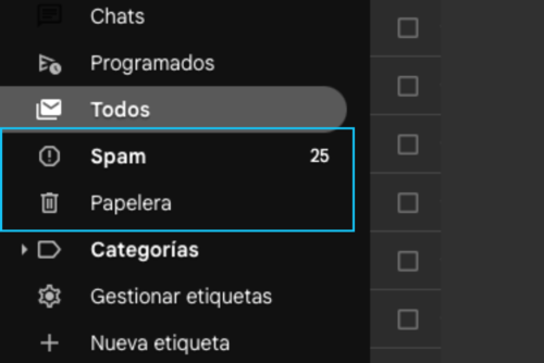 Puedes encontrar las opciones en la barra de la izquierda, en Gmail. (Foto: Captura de pantalla)