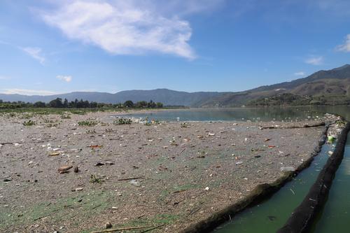 Biobarda ubicada en la desembocadura del río Villalobos. (Foto: Amsa/Soy502)
