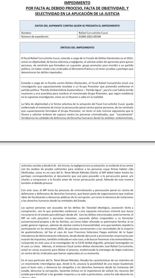 curruchiche, rafael curruchiche, comisión postulación, magistrados, csj, guatemala