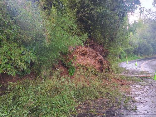 La saturación de suelos puede provocar inestabilidad y puede relacionarse con derrumbes o deslizamientos (Foto: Conred)