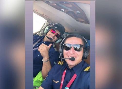 Ellos son los pilotos de la avioneta: los capitanes Santiago Montoya y Luis Guillermo Clavijo. La empresa Pacífica de Aviación dispuso la siguiente línea telefónica para brindar información: (+57) 3504066686. (Foto: RCN Medellín)