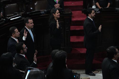 La Junta Directiva del Congreso por el período 2025-2026 rindió juramento y tomó formal posesión del cargo. (Foto: Wilder López/Soy502)