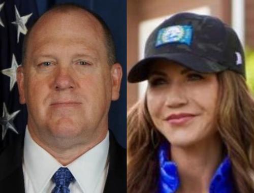 Thomas Homan y Kristi Noem estarán a cargo de cumplir los planes de deportación de Donald Trump. (Fotos: X)