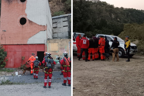 Cuerpos de socorro, PNC y MP han buscado realizan trabajos de rastreo en El Cambray. (Fotos: Ministerio Público)