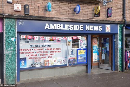 Imagen de la tienda donde probablemente fue comprado el billete ganador. (Foto: Daily Mail)