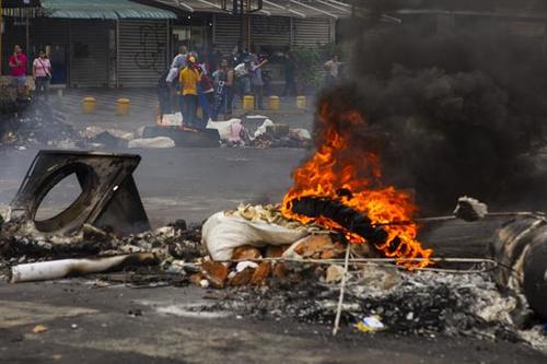 Arde la calle en Venezuela