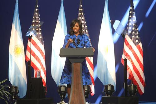 La primera dama se encuentra de gira por Latinoamérica con el presidente Barack Obama. (Foto: EFE) 