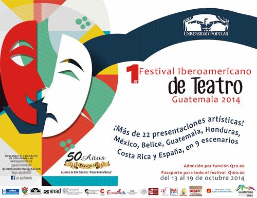 Más de 22 presentaciones artísticas en nuestro país. (Diseño: Festival Iberoamericano de Teatro oficial) 