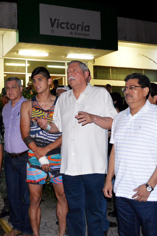 Alan Pulido fue rescatado en Tamaulipas, 24 horas después que fuera secuestrado por hombres armados. (Foto: AFP)