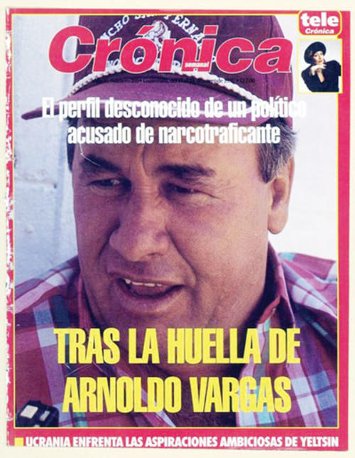 Portada de la revista "Crónica" que muestra a Arnoldo Vargas Estrada. (Foto: Crónica)