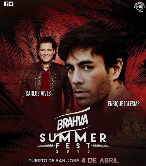 Carlos Vives y Enrique Iglesias prenderán tu verano con Brahva. (Diseño: Brahva oficial) 