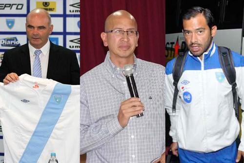 Los que votaron por Guatemala para la edición del Balón 2014 y 2015. Iván Sopegno, Francisco Aguilar Chang y Carlos Ruiz. 