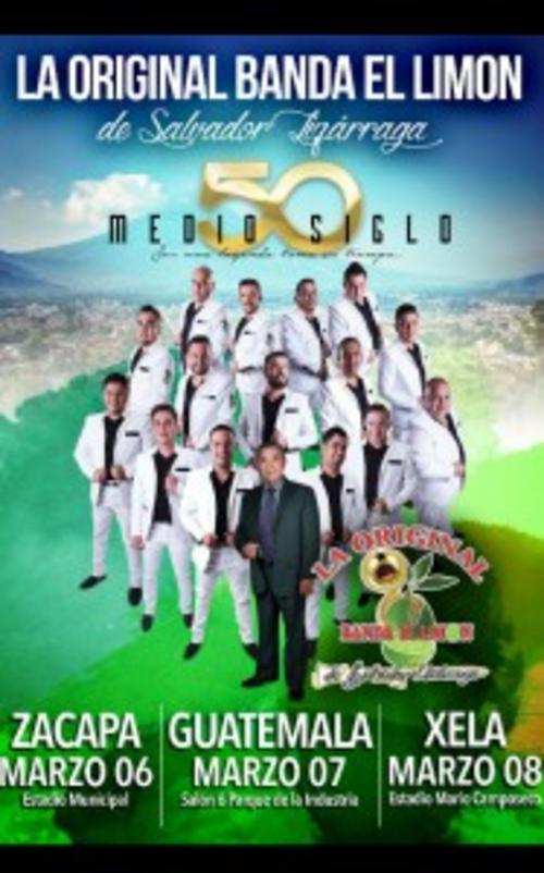 La Original Banda El Limón está en Guatemala brindando conciertos. Este sábado se presentó en la Ciudad Capital y el domingo debe hacerlo en Quetzaltenango. 