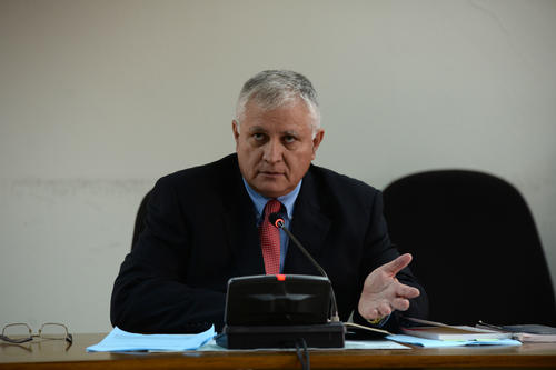 El juez Raúl Ramírez dio valor a las pruebas presentadas por el MP y al testimonio que brindó el ex gerente del CHN Armando Llort Quiteño. (Foto:Esteban Biba/Soy5'2) 