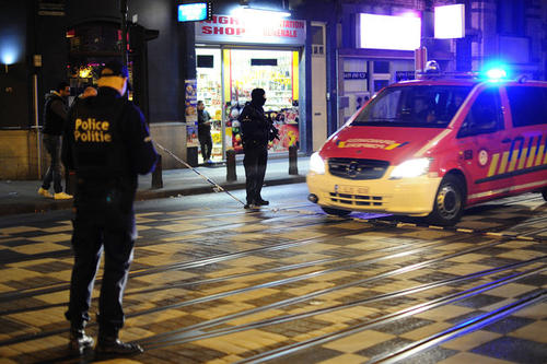 Lugar donde el taxista recogió a los terroristas. (Foto: AFP)