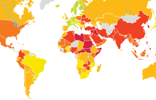 Mapa con el ranking de los países. (Foto: CSI)