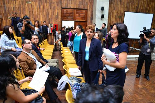 Escobar se dirigió a sus compañeros, jueces de instancia. (Foto: Jesús Alfonso/Soy502)
