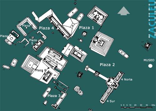 Mapa de Zaculeu. (Foto: DeGuate.com)