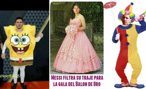 Memes Messi balón de oro 10