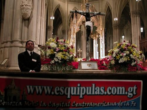 El pasado domingo en la catedral de Saint Patrick en Nueva York se realizó una misa para conmemorar la fecha del Cristo Negro de Esquipulas. 