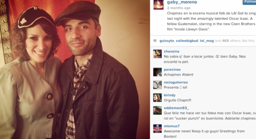 Gaby Moreno y Oscar Isaac compartieron escenario interpretando "Cucurrucucú Paloma", son muy buenos amigos. (Foto: Instagram/Gaby Moreno) 