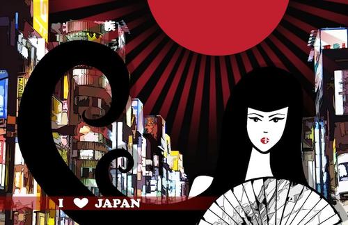 La ilustración "Una noche en Tokio" ganó el primer lugar en el concurso "El Japón que amas", en el año 2012 y fue exhibida en la Galería de la plaza subterránea en la ciudad asiática. (Diseño: Jess Pérez) 