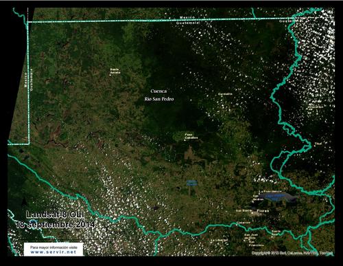 La cuenca del río San Pedro muestra en esta imagen cómo la deforestación ha cambiado la cobertura boscosa que tenía en 1985 y afectado el lugar. 
