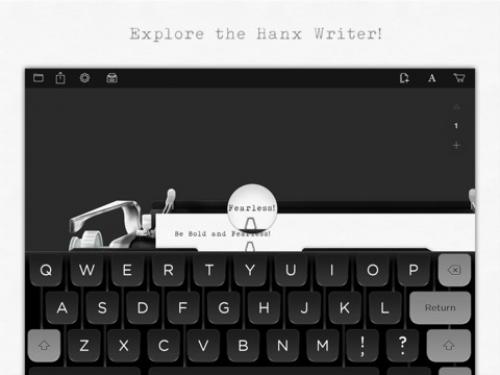 La aplicación emula los sonidos y la visualización de una máquina de escribir mecánica en un iPad.  (Foto: itunes)