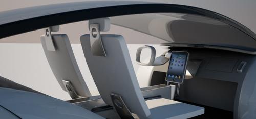 Según el diseño de Franco Grassi, así podría lucir el interior del vehículo de Apple. (Foto Franco Grassi/Soy502)