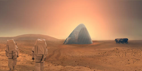 "Ice House" es el nombre del proyecto ganador del concurso, el cual se espera poner en práctica en la superficie marciana. (Imagen: latercera.com)